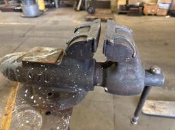 94"x42" Steel Work Bench W/ Wilton Vise