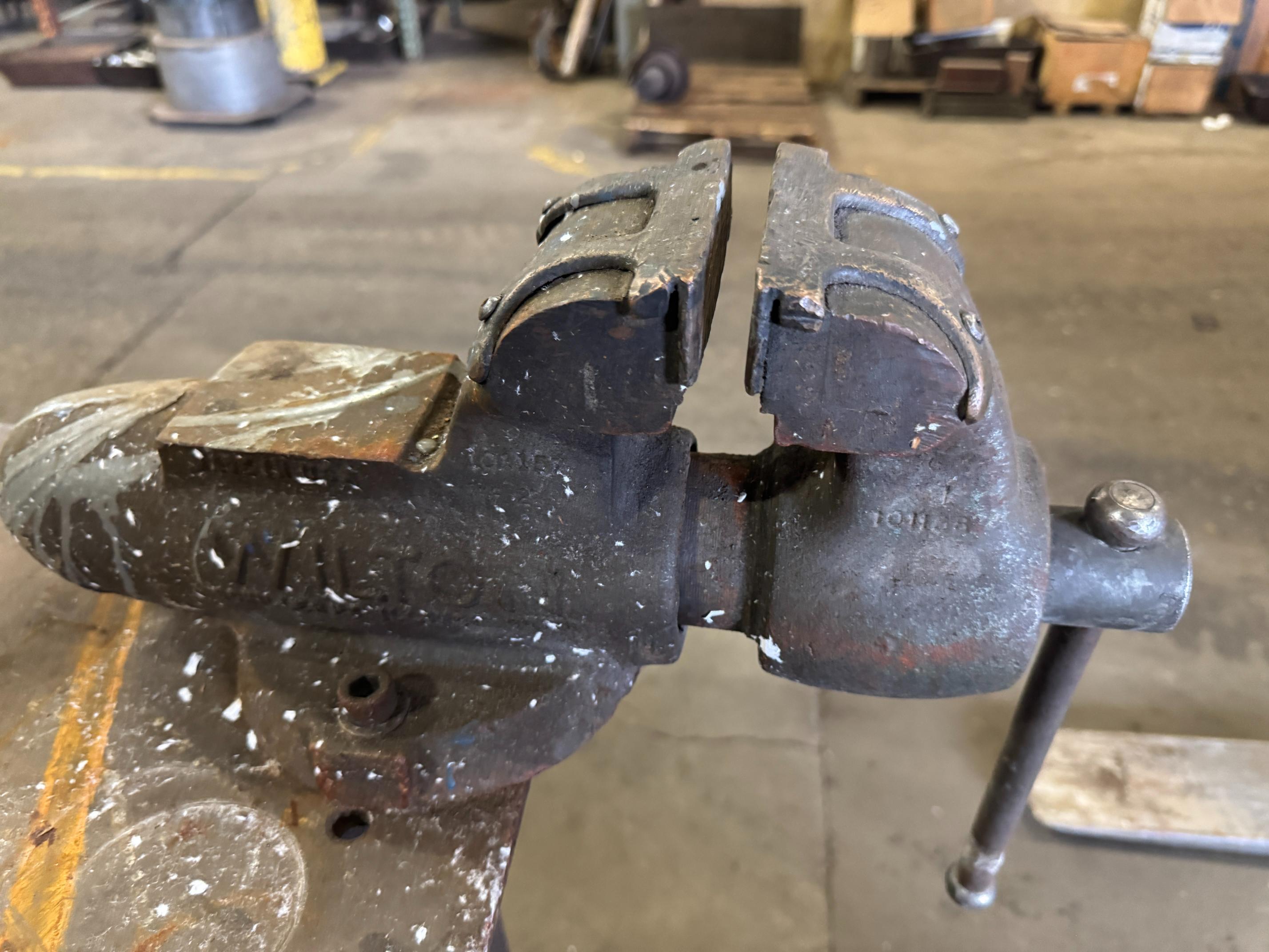 94"x42" Steel Work Bench W/ Wilton Vise