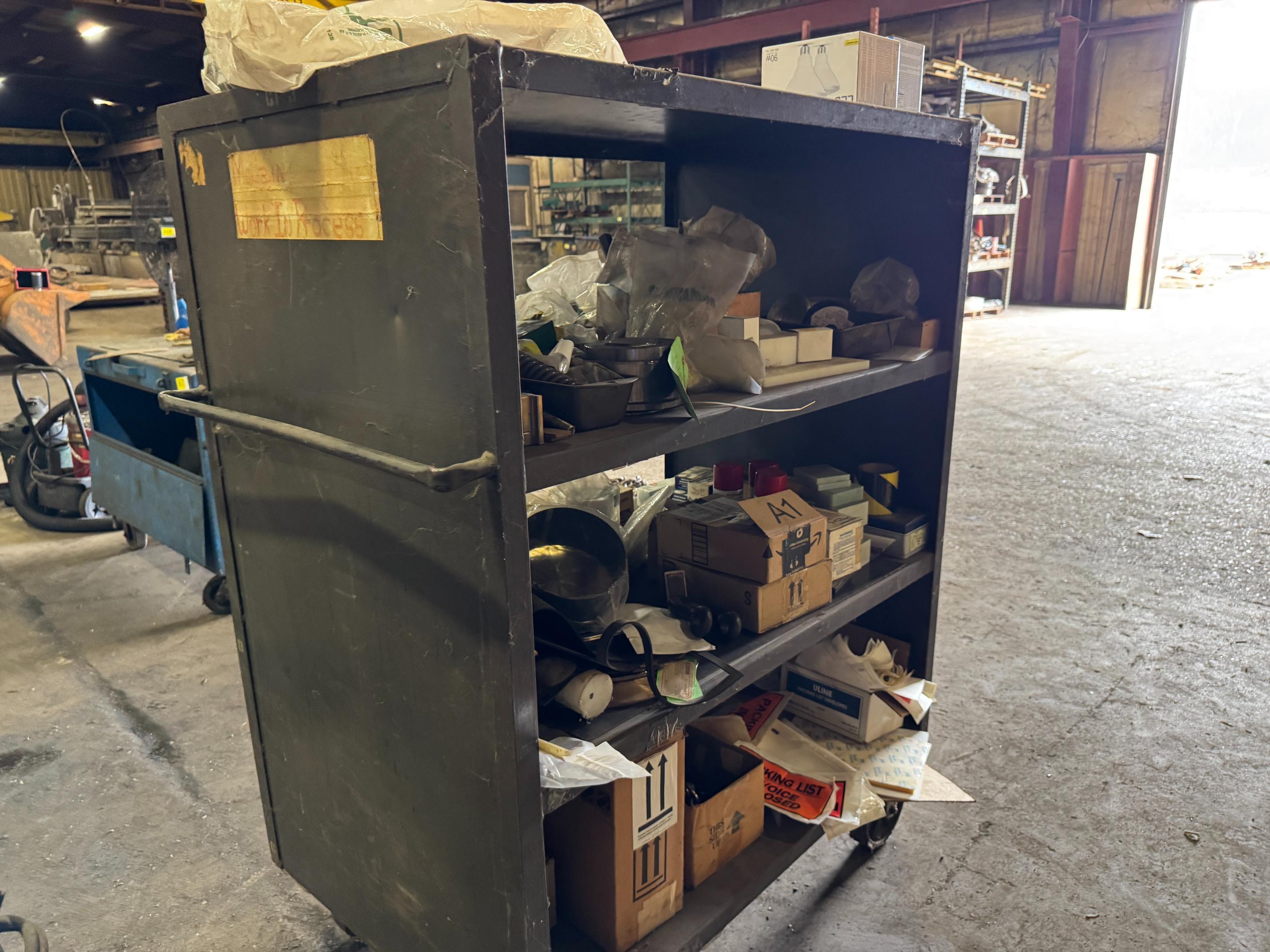 4' Rolling Cart w/ Contents
