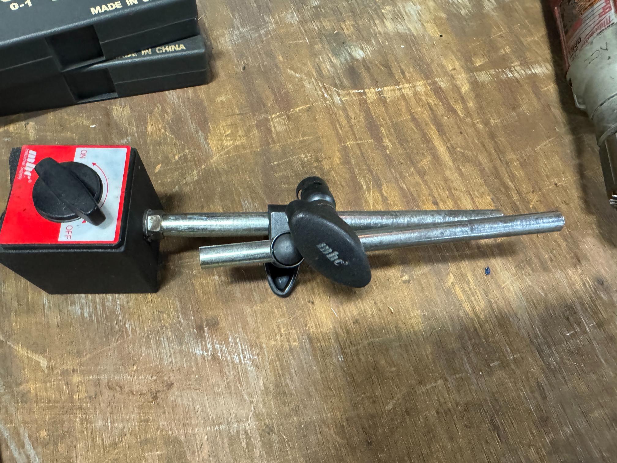 (2) 0-1" Micrometers, (2) Depth Measuring Tools & Tool Holder