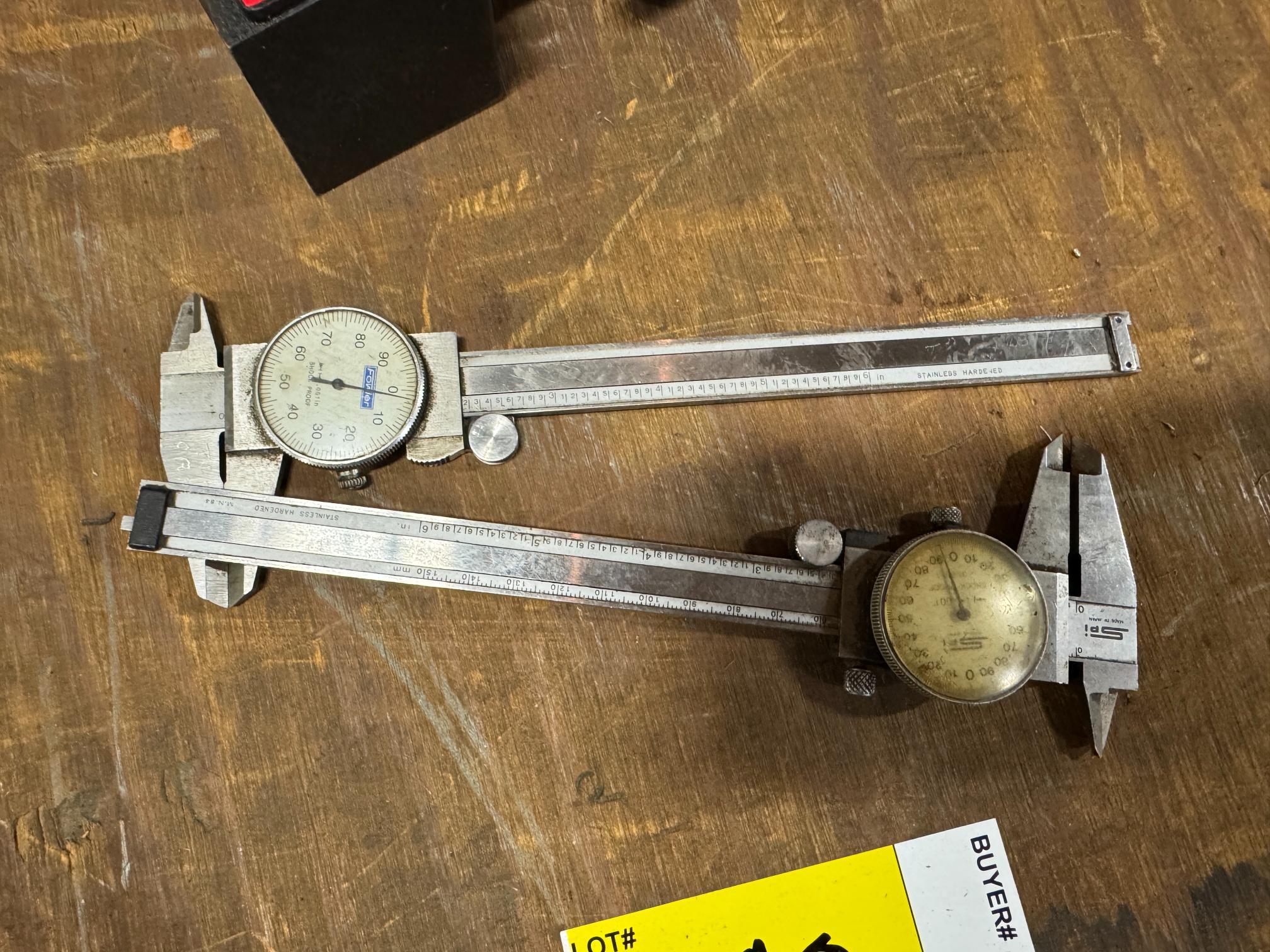 (2) 0-1" Micrometers, (2) Depth Measuring Tools & Tool Holder