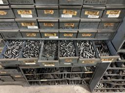 Hard Ware Storage W/ Various Dowels, Machine Screws & More