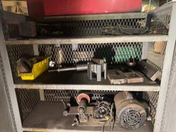 3' Rolling Cabinet/Shelf W/ Contents-Parts Organizer, Wrench & More