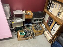Contents of Room-(11) File Cabinets, 8' Conference Table, Shelf, Wood Drawers,
