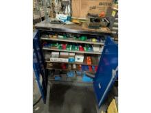 3' Wide Cabinet w/ Tooling, Mainly Jobber Drill Bits & Drill Bit Indexes
