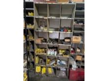 2 Shelves w/ Wire Conduit, Hardware, Penetrant, Misc