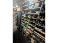 Shelf w/ Bearings, Grinding Wheels, Cutters