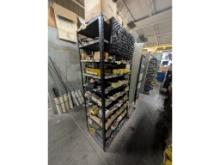 Shelf w/ Cutters, Reamer & End Mill Shells, Concave Mill cutters, Stag Tooth