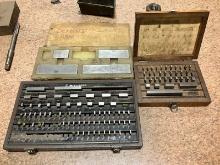 3 various Size Gauge Block Sets