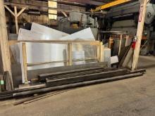 (2) Material Racks W/ Various Metal Sheets