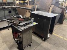 (2) Metal Rolling Work Benches W/ Contents