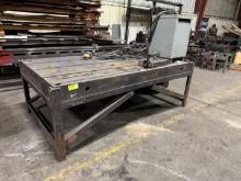 Heavy Duty Welding Table W/ Tie Down Grooves & Contents