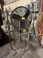 30" Lakewood Shop Fan, (2) Welding Curtains & Stands