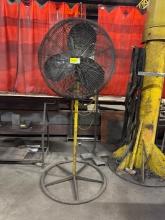 30" Shop Fan, Steel Table W/ Vise & Shop Chair