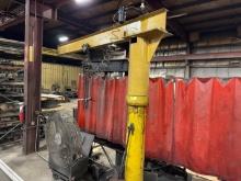 10' 1-Ton Air Jib Crane W/ Hoist