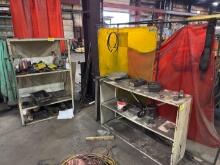 (2) Metal Shelving Units W/ Contents