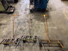 (3) 22" Steel Bin Dolly's