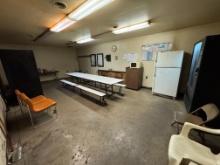 Break Room Table, Refrigerator, Microwave