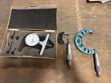 Fowler 2"-3" Micrometer, Mitutoyo Gauge, Micrometer