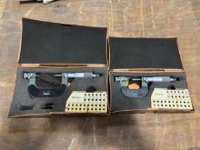 (2) Mitutoyo Micrometers - 1"-2", 0"-1"