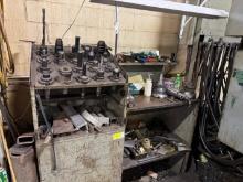 Tool Holders, Work Stand & Contents