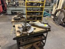 4' Rolling Shelf, Lifting Magnet, Chucks, Machine Screws, 3' Shop Cart, Material &