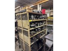 4' Rolling Shelving Unit W/ Contents-11" C Clamp, Material & More