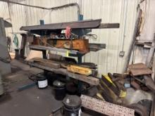 55" Material Rack W/ Various Material