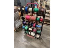Wire Rack W/ Various Wire Spools