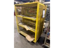 4' Rolling Shelf W/ Contents