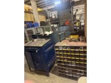 3' Work Station, Bolt Bins, Work Table, Cabinet