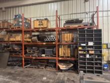 Pallet Racking W/ Contents- Large Amount of Cast Iron, Aluminum & Wood Shelf