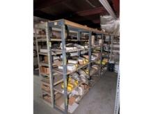(6) 4' Shelves W/ Contents