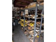 (6) 4' Shelves W/ Contents