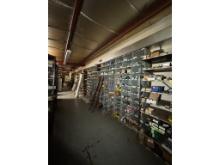 (8) 4' Wood Shelves, (1) 38" Steel Shelf W/ Large Amounts Of Inventory & Hardware