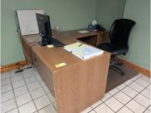 L Shap Desk & Chair