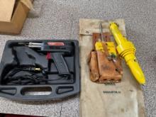 Weller Sodder Gun, Gas Lamp Tester & Insulated Gloves