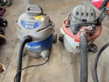 (2) 12Gal. Shop Vacs- Rigid & Shop Vac Brand