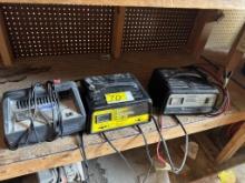 (3) Various Battery Chargers