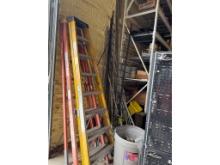 (2) 8' Fiberglass Ladders, Steel Pipe