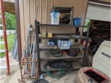 Steel Shelf w/ Conduit, Tires, Generator