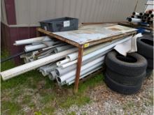 Steel Table w/ PVC Pipe