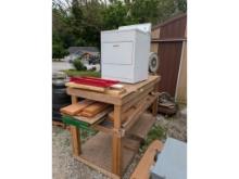 Wood Shelf, Wood, Electric Dryer