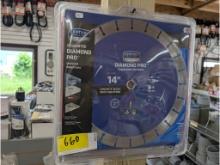 (2) 14" and (1) 12" Diamond Saw Blades