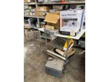 Rolling Cart w/ 2 Electric Heaters & Ohm Meter