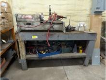 Ridgid Pipe Threading Station w/ Dies, Tools, Workbench