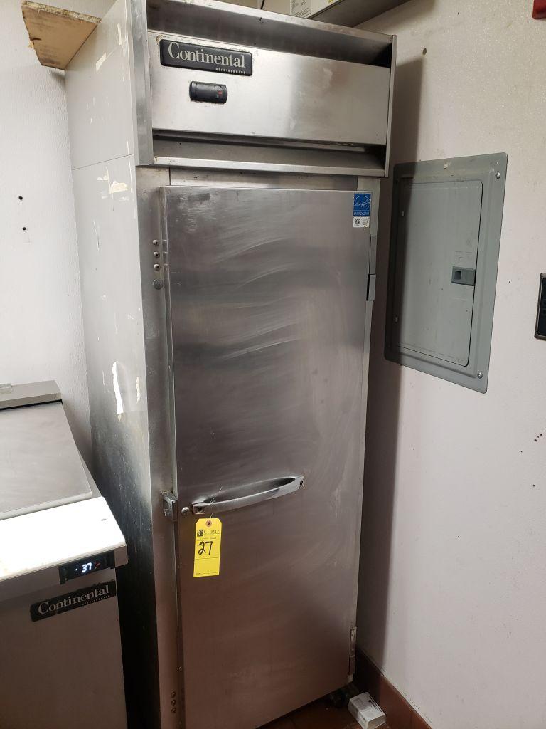 Continental S.S. Sgl. Door Refrigerator, m/n 1R, s/n 156A5857