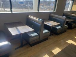 Dining Tables w/Booth Seats, 48"  (10 Sections)
