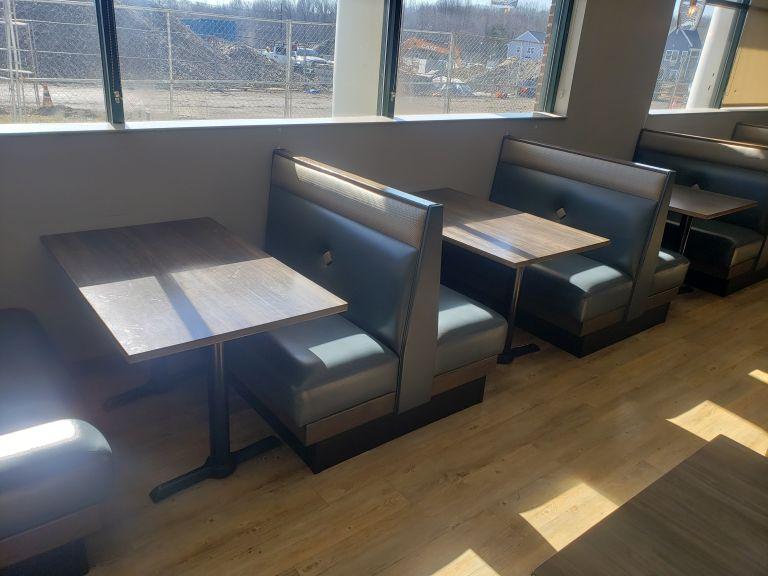 Dining Tables w/Booth Seats, 48"  (10 Sections)