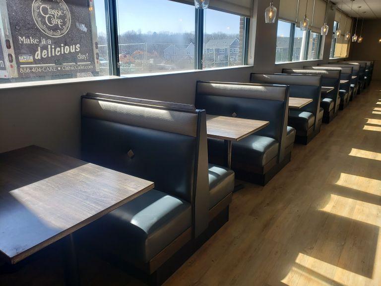 Dining Tables w/Booth Seats, 48"  (10 Sections)